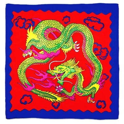 Sitta Dragon Silk - Rosso - Cm 90 x 90