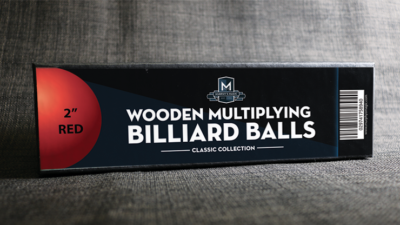 Palline Manipolazione in Legno (cm. 5 Rosse) - Wooden Billiard Balls (2" Red)