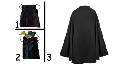 Sacchetto in Mantello Nero - Bag to Cape